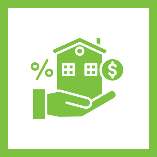 Green icon showing a circular arrow and a check mark.