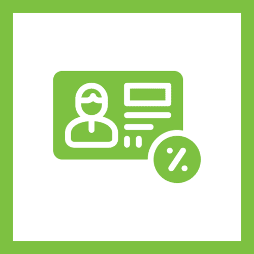 Green logo with circular arrows and a question mark.